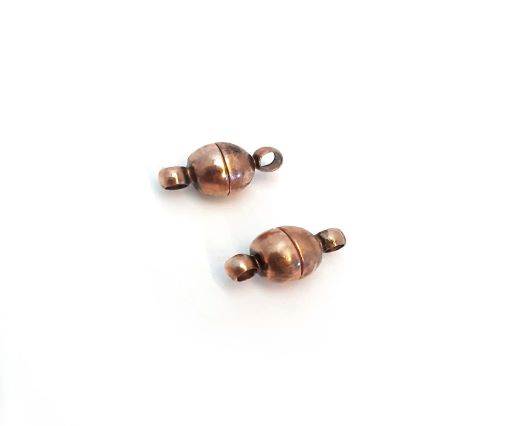 Magnetic Clasps, Zamak, Copper, MG1 - 6mm