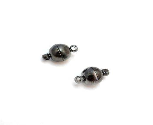 Magnetic Clasps, Zamak, Black, MG1 - 8mm