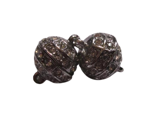 Brass clasp for necklace MG30-14mm-Antique-Silver