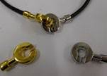 Zamak Toggle Clasp MGL-39-4MM-STEEL GOLD