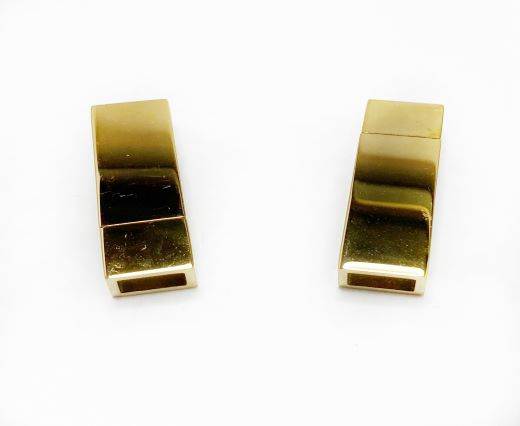 RoundStainless Steel Magnetic Clasp,Gold,MGST-102