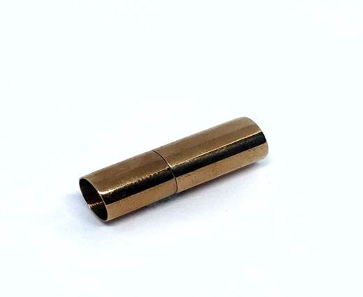 Stainless Steel Magnetic Clasp,Rose gold,MGST-07 6mm
