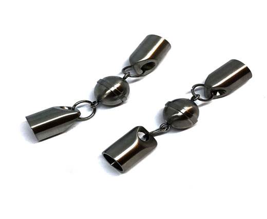 Stainless Steel Magnetic Clasp,Steel Matt,MGST-08 10mm