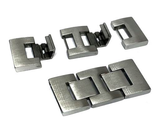 Stainless Steel Magnetic Clasp,Matt,MGST-105-20*2,5mm