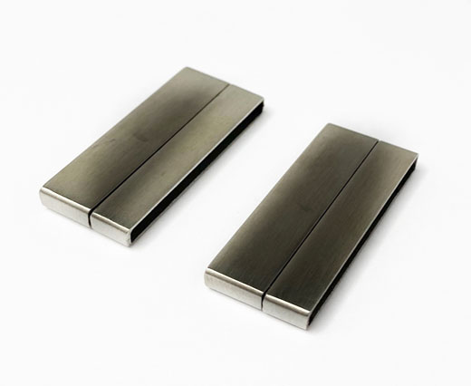 Stainless Steel Magnetic Clasp,Matt,MGST-105-30*2,5mm