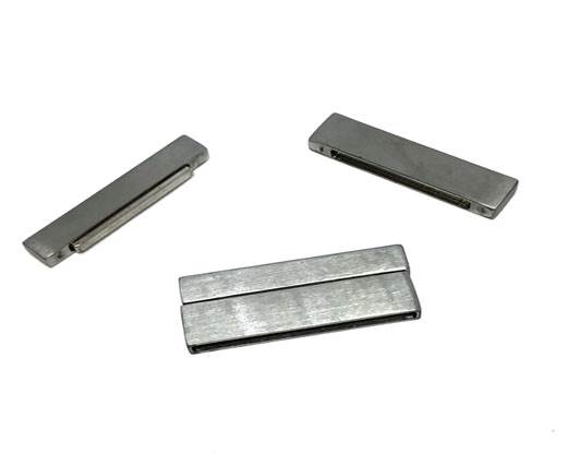 Stainless Steel Magnetic Clasp,Matt,MGST-105-40*3mm