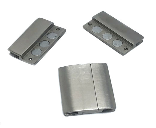 Stainless Steel Magnetic Clasp,Steel,MGST-111-30*2,5mm