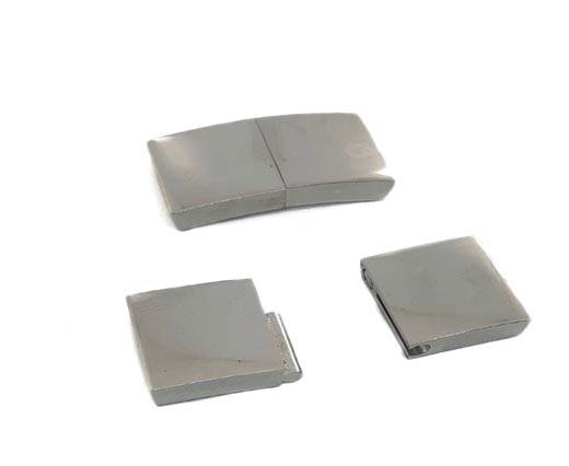 Stainless Steel Magnetic Clasp,Steel,MGST-114-15*3mm