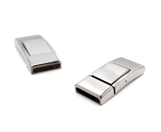 Stainless Steel Magnetic Clasp,Steel,MGST-115-12*4mm