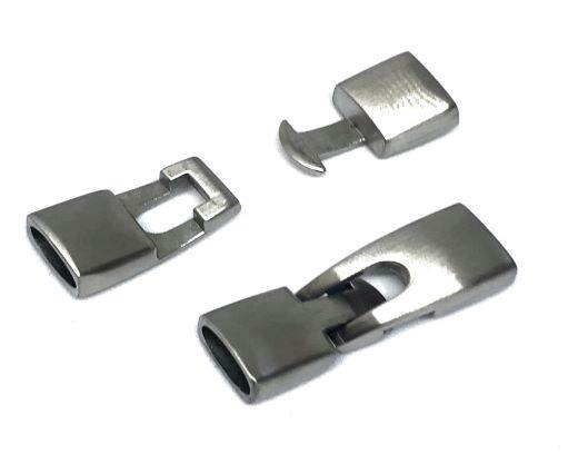 Stainless Steel Magnetic Clasp,Matt Steel,MGST-130-10*5mm