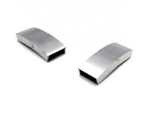 Stainless Steel Magnetic Clasp,Steel Matt,MGST-131-10*3mm