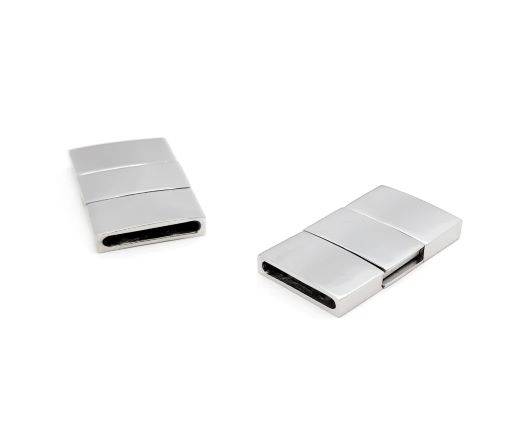 Stainless Steel Magnetic Clasp,Steel,MGST-138-12.5*3mm
