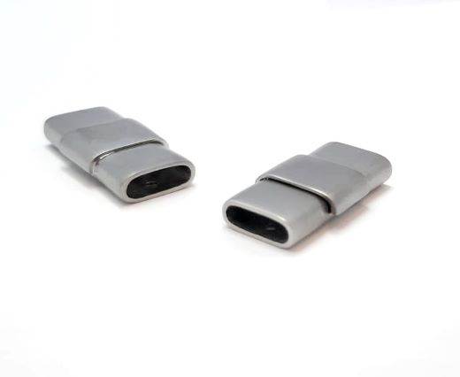 Stainless Steel Magnetic Clasp,Steel Matt,MGST-145-10,5*4,3mm