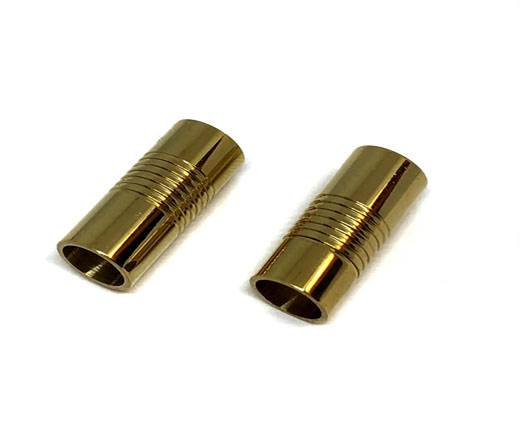 Stainless Steel Magnetic Clasp,Gold,MGST-15 8mm