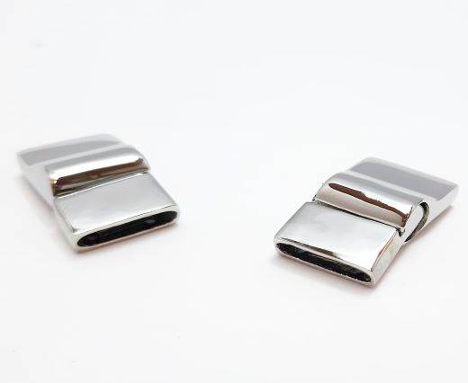 Stainless Steel Magnetic Clasp,Steel,MGST-167-12*3mm