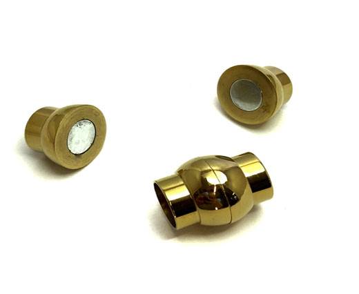Stainless Steel Magnetic Clasp,Gold,MGST-19 12mm