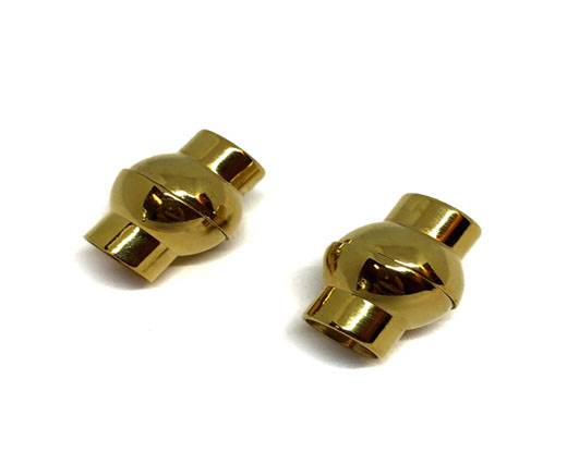 Stainless Steel Magnetic Clasp,Gold,MGST-19 8mm