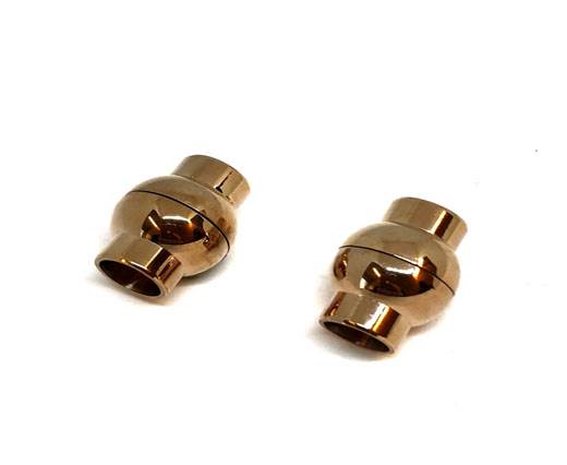 Stainless Steel Magnetic Clasp,Rose Gold,MGST-19 8mm