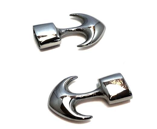 Stainless Steel Anchor Clasp,Steel,MGST-233-12*5mm