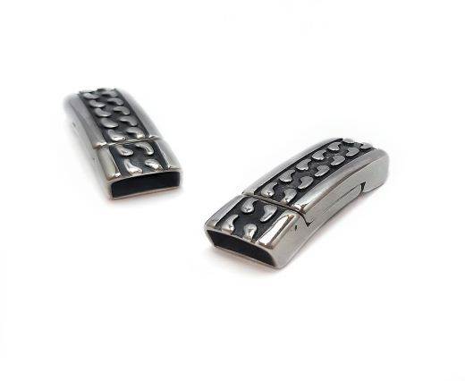 Stainless Steel Magnetic Clasp,Steel,MGST-238-12*6mm