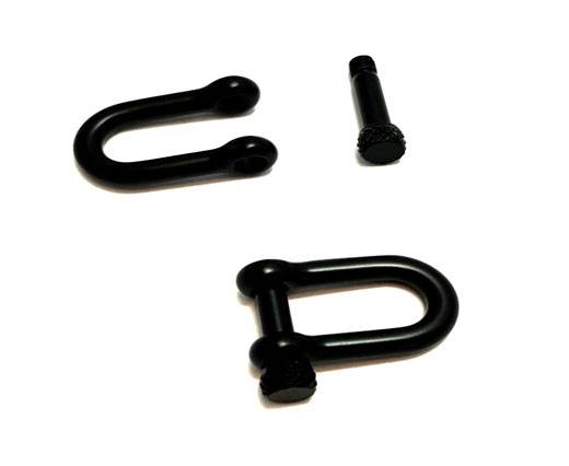 Stainless Steel Anchor Clasp,Black,MGST-241-25*22*8mm