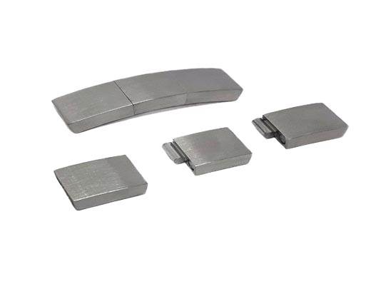 Stainless Steel Magnetic Clasp,Steel Matt,MGST-275-10*3mm