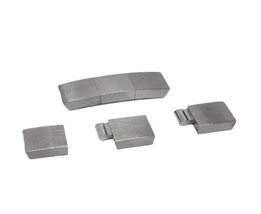 Stainless Steel Magnetic Clasp,Steel Matt,MGST-276-8*3mm