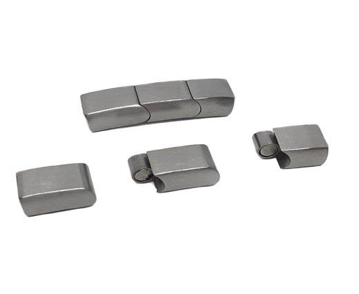 Stainless Steel Magnetic Clasp,Steel Matt,MGST-280-8*5mm