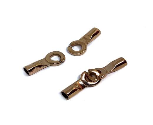 Stainless Steel Magnetic Clasp,Rose Gold,MGST-40 6mm
