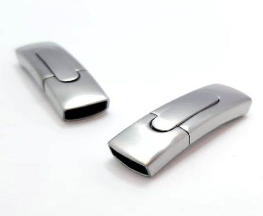 Stainless Steel Magnetic Clasp,Matt Steel,MGST-41-12.5*6mm