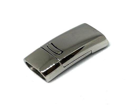 Stainless Steel Magnetic Clasp,Steel,MGST-57-12*6mm