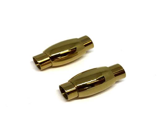 Stainless Steel Magnetic Clasp,Gold,MGST-86 5mm