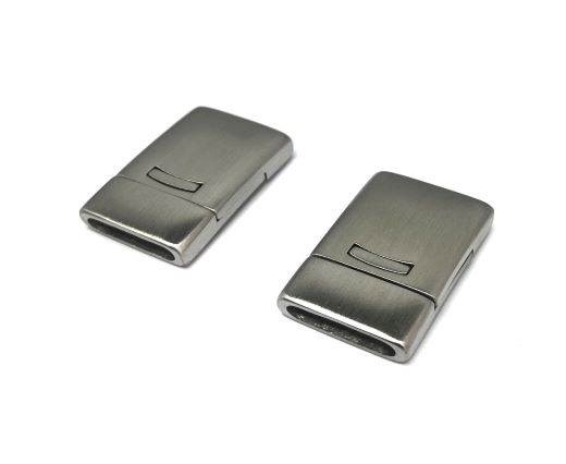 Stainless Steel Magnetic Clasp,Matt,MGST-109-14*2,5mm