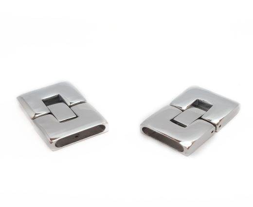Stainless Steel Magnetic Clasp,Steel,MGST-14-14*3,5mm