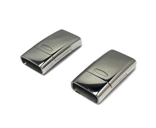 Stainless Steel Magnetic Clasp,Steel,MGST-150-14*6mm