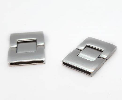 Stainless Steel Magnetic Clasp,Matt,MGST-154-15,5*2mm
