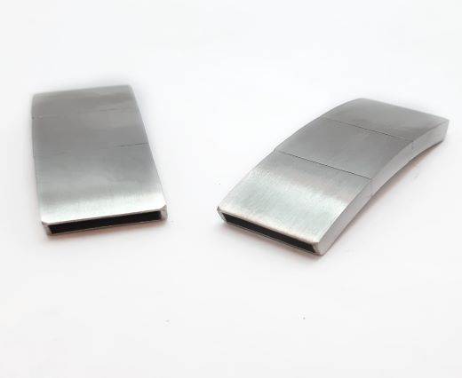 Stainless Steel Magnetic Clasp,Matt,MGST-160-15*3mm