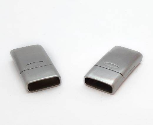 Stainless Steel Magnetic Clasp,Matt,MGST-264-14*6mm