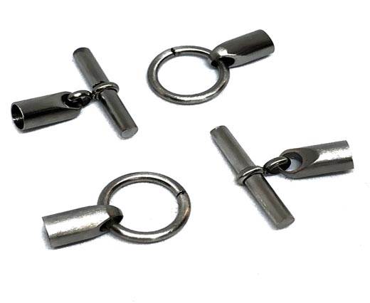 Stainless Steel Magnetic Clasp,Matt Steel,MGST-274 4mm