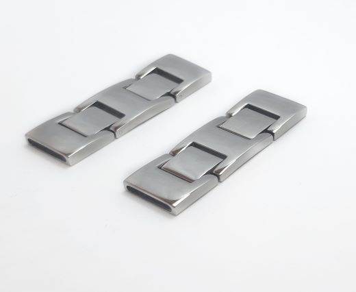 Stainless Steel Magnetic Clasp,Steel,MGST-74-14*2,5mm