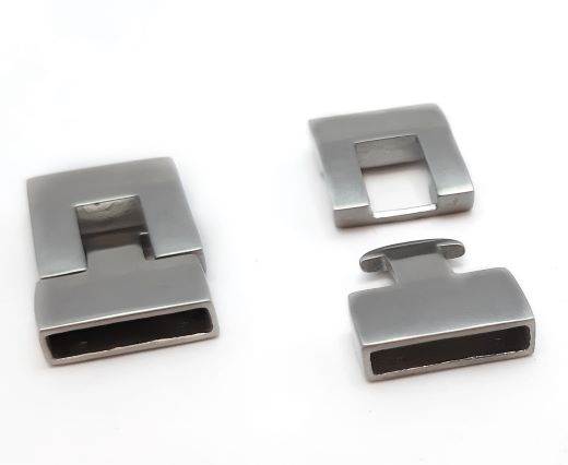 Stainless Steel Magnetic Clasp,Matt,MGST-90-14*3,5mm
