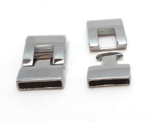 Stainless Steel Magnetic Clasp,Steel,MGST-90-14*3,5mm