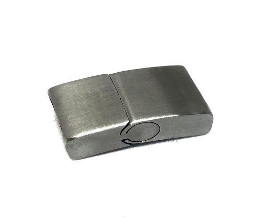 Stainless Steel Magnetic Clasp,Matt,MGST-94-14*6mm