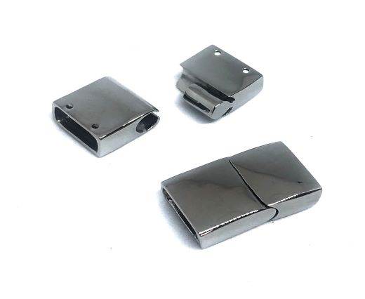 Stainless Steel Magnetic Clasp,Steel,MGST-94-14*6mm