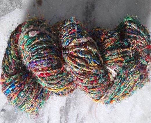 Rough-Silk-Multi Color Banana Yarns