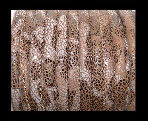 faux nappa leather 6mm Stingray-Fish-Style-Coffee