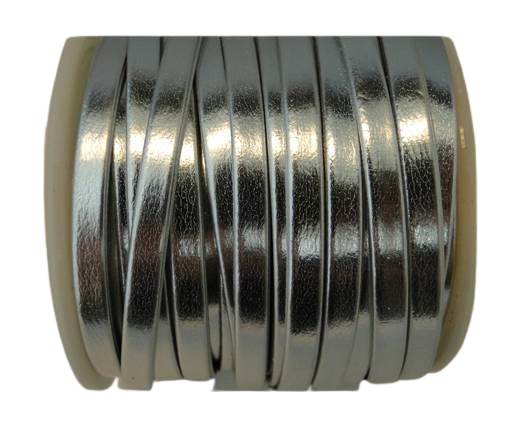 Nappa Flat PU -Silver-5mm