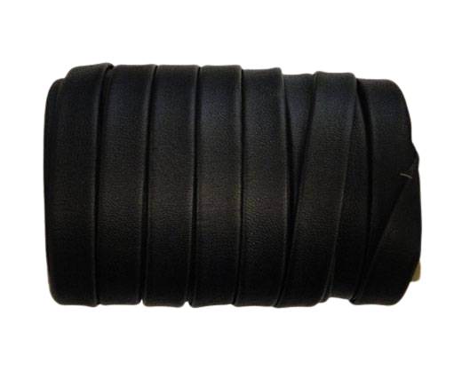Nappa Flat PU Leather-Black-10mm