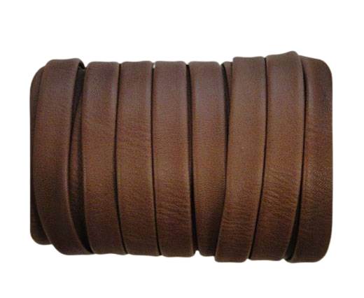 Nappa Flat PU Leather-Brown-10mm