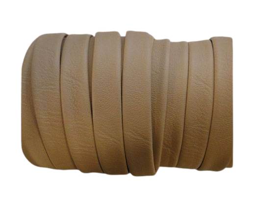 Nappa Flat PU Leather-Cream-10mm